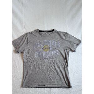 Fanatics Los Angeles Lakers 2020 Champs Grey Short Sleeve Shirt Men's‎ Large *